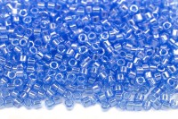 Бисер японский MIYUKI Delica цилиндр 11/0 DB-1230 лазурь, прозрачный глянцевый, 5 грамм