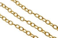 Цепочка для бижутерии звено овальное 12х9,5х2мм, цвет золото, железо, 27-313, 1м