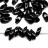 Бисер японский MIYUKI Long Magatama #0401 черный, непрозрачный, 10 грамм - Бисер японский MIYUKI Long Magatama #0401 черный, непрозрачный, 10 грамм