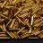 Бисер японский Miyuki Bugle стеклярус 6мм #0191 золото 24К снаружи, 10 грамм - Бисер японский Miyuki Bugle стеклярус 6мм #0191 золото 24К снаружи, 10 грамм