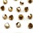 Бусины биконусы хрустальные 4мм, цвет CRYSTAL GOLDEN FLARE FULL, 746-110, 20шт - Бусины биконусы хрустальные 4мм, цвет CRYSTAL GOLDEN FLARE FULL, 746-110, 20шт