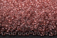 Бисер чешский PRECIOSA круглый 10/0 07012 розовый прозрачный блестящий, 1 сорт, 50г