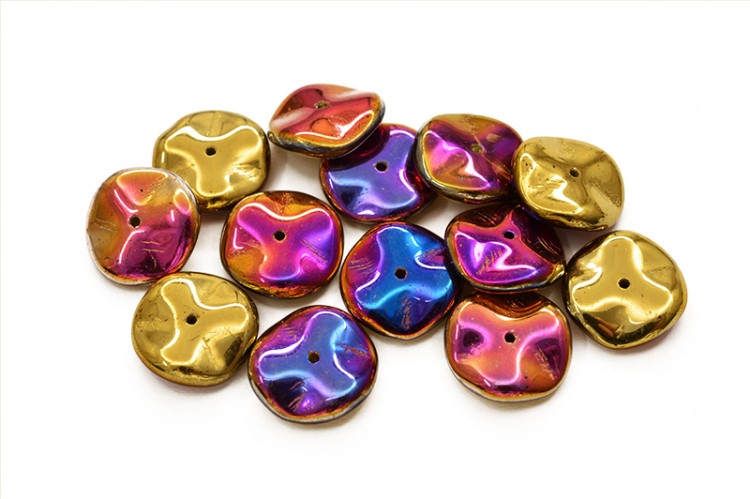 Бусины Ripple beads 12мм, цвет 00030/98545 California Violet, 720-004, около 10г (около 13шт) Бусины Ripple beads 12мм, цвет 00030/98545 California Violet, 720-004, около 10г (около 13шт)