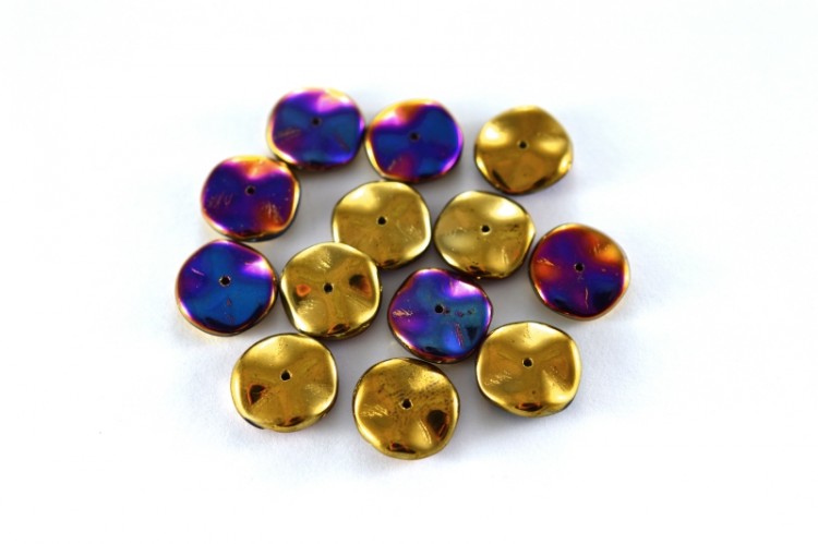 Бусины Ripple beads 12мм, цвет 00030/98545 California Violet, 720-004, около 10г (около 13шт) Бусины Ripple beads 12мм, цвет 00030/98545 California Violet, 720-004, около 10г (около 13шт)