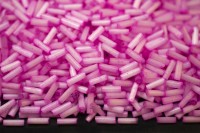 Бисер китайский Стеклярус размер 7мм, цвет 376 светло-розовый сатин, 450г