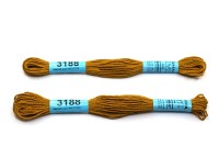 Мулине Gamma, цвет 3188 горчичный, хлопок, 8м, 1шт