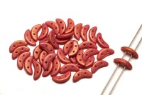 Бусины Crescent beads 10х3мм, цвет 0310-S1001WH Pacifica Watermelon, 708-007, 5г (около 40 шт)