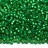 Бисер японский MIYUKI круглый 11/0 #0646 зеленый, алебастр/серебряная линия внутри, 10 грамм - Бисер японский MIYUKI круглый 11/0 #0646 зеленый, алебастр/серебряная линия внутри, 10 грамм
