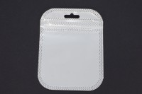 Пакеты с Zip-lock замком, с подвесом, 8,5х11см, белый/прозрачный, 38-011, 50шт