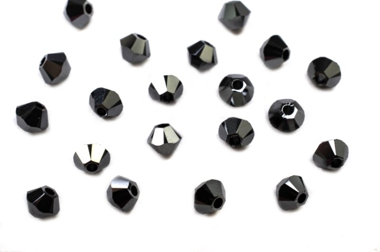 Бусина биконус Swarovski 5328 #280 HEM2 3мм Jet Hematite 2X, 5328-3-280-507, 20шт Бусина биконус Swarovski 5328 #280 HEM2 3мм Jet Hematite 2X, 5328-3-280-507, 20шт