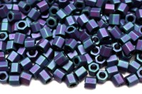 Бисер японский TOHO Hexagon шестиугольный 8/0 #0705 синий, матовый ирис, 5 грамм