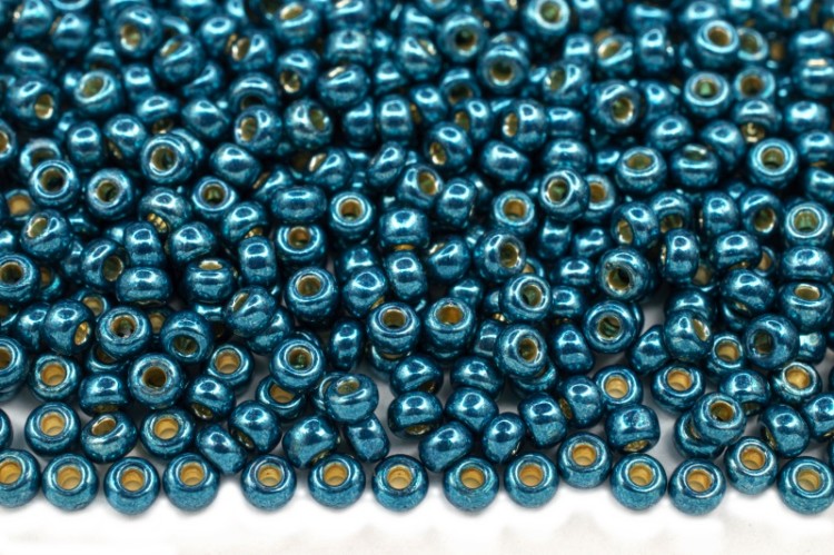 Бисер японский MIYUKI круглый 11/0 #5115 морской, Duracoat гальванизированный, 10 грамм Бисер японский MIYUKI круглый 11/0 #5115 морской, Duracoat гальванизированный, 10 грамм