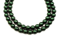 Жемчуг Preciosa, цвет 70157 матовый зеленый, 8мм, 10шт