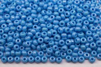 Бисер чешский PRECIOSA круглый 10/0 64050 голубой непрозрачный радужный, 5 грамм