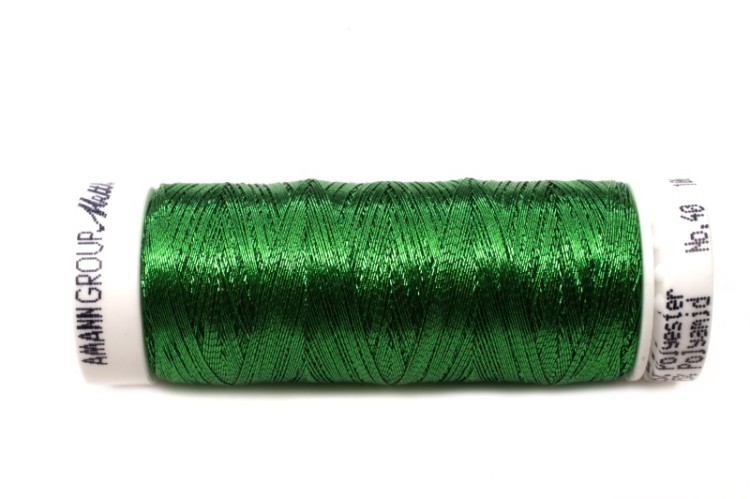 Нить для вышивания металлик METTLER №40 100м, цвет 5833 зеленый, 1030-248, 1шт Нить для вышивания металлик METTLER №40 100м, цвет 5833 зеленый, 1030-248, 1шт