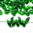 Бисер японский MIYUKI Long Magatama #0146 зеленый, прозрачный, 10 грамм - Бисер японский MIYUKI Long Magatama #0146 зеленый, прозрачный, 10 грамм