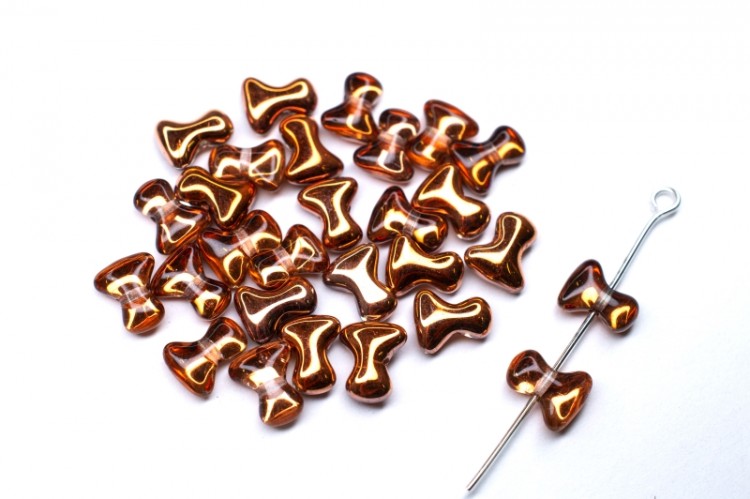 Бусины Tee beads 2х8мм, отверстие 0,5мм, цвет 00030/27137 хрусталь/закат, 730-022, 10г (около 50шт) Бусины Tee beads 2х8мм, отверстие 0,5мм, цвет 00030/27137 хрусталь/закат, 730-022, 10г (около 50шт)