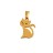 Подвеска Кошка 16,5х12х1мм, отверстие 2,5х4,5мм, цвет золото, хирургическая сталь, 22-021, 1шт - Подвеска Кошка 16,5х12х1мм, отверстие 2,5х4,5мм, цвет золото, хирургическая сталь, 22-021, 1шт