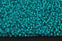 Бисер чешский PRECIOSA круглый 10/0 80358 голубой прозрачный, бирюзовая линия внутри, 1 сорт, 50г
