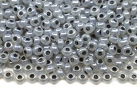 Бисер чешский PRECIOSA круглый 8/0 37342 серый непрозрачный, 50г