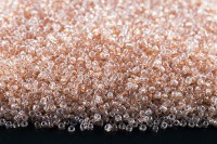 Бисер китайский круглый размер 12/0, цвет 0109А бежевый прозрачный блестящий, 450г