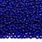 Бисер чешский PRECIOSA круглый 10/0 67300М матовый синий, серебряная линия внутри, 2 сорт, 50г - Бисер чешский PRECIOSA круглый 10/0 67300М матовый синий, серебряная линия внутри, 2 сорт, 50г