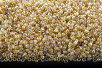 Бисер китайский круглый размер 12/0, цвет 0162 желтый прозрачный, радужный, 450г