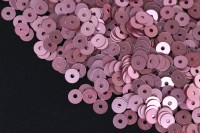 Итальянские пайетки плоские 4мм, цвет #0306W Rosa, 3 грамма