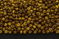 Бисер чешский PRECIOSA круглый 6/0 89110 желто-коричневый непрозрачный травертин, 50г