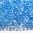Бисер чешский PRECIOSA Дропс 8/0 38665 прозрачный, голубая линия внутри, 50 грамм - Бисер чешский PRECIOSA Дропс 8/0 38665 прозрачный, голубая линия внутри, 50 грамм
