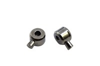 Кримпы цилиндрические 3х2,5мм с замком, цвет черный, латунь, 35-008, 2шт