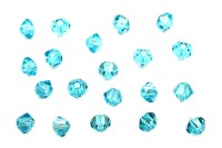 Бусина биконус Swarovski 5328 #263 3мм Light Turquoise, 5328-3-263, 20шт