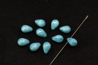 Бусина Капля 9х6мм, цвет 61300 голубой, 735-107, 10шт
