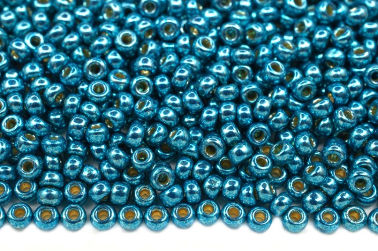 Бисер японский MIYUKI круглый 11/0 #5113 капри, Duracoat гальванизированный, 10 грамм Бисер японский MIYUKI круглый 11/0 #5113 капри, Duracoat гальванизированный, 10 грамм