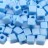 Бисер японский Miyuki Cube кубический 4мм #0413FR голубой, матовый радужный непрозрачный, 10 грамм - Бисер японский Miyuki Cube кубический 4мм #0413FR голубой, матовый радужный непрозрачный, 10 грамм