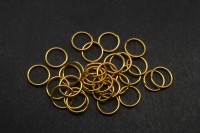 Кольца соединительные 8х0,7мм, разъёмные, цвет золото, железо, 13-036, 10г (~80шт)