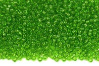 Бисер японский TOHO круглый 15/0 #0007 перидот, прозрачный, 10 грамм