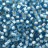 Бисер японский TOHO круглый 8/0 #0023F аквамарин матовый, серебряная линия внутри, 10 грамм - Бисер японский TOHO круглый 8/0 #0023F аквамарин матовый, серебряная линия внутри, 10 грамм