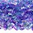 Бусины SuperDuo 2,5х5мм, отверстие 0,8мм, цвет 48123 сиреневый/голубой прозрачный радужный, 706-041, 10г (около 120шт) - Бусины SuperDuo 2,5х5мм, отверстие 0,8мм, цвет 48123 сиреневый/голубой прозрачный радужный, 706-041, 10г (около 120шт)