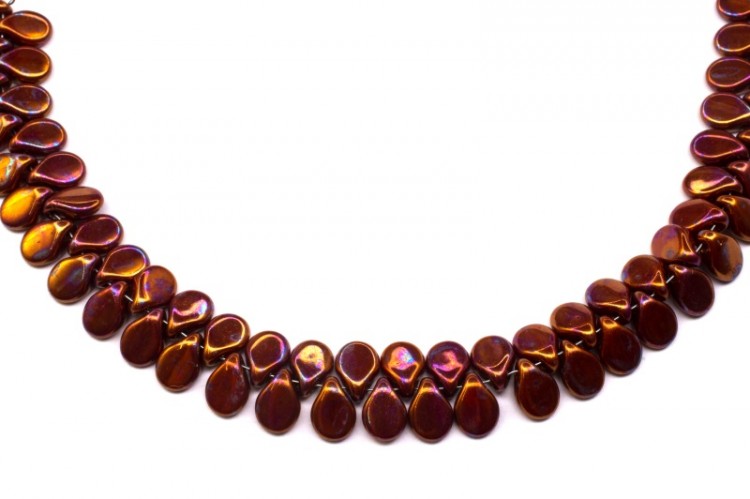 Бусины Pip beads 5х7мм, цвет 93180/15781 красный ирис, 701-004, 20шт Бусины Pip beads 5х7мм, цвет 93180/15781 красный ирис, 701-004, 20шт