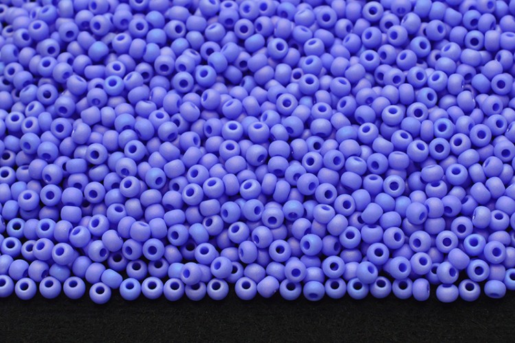 Бисер чешский PRECIOSA круглый 10/0 34020М матовый голубой непрозрачный радужный, 1 сорт, 50г Бисер чешский PRECIOSA круглый 10/0 34020М матовый голубой непрозрачный радужный, 1 сорт, 50г