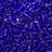 Бисер чешский PRECIOSA рубка 9/0 37080 синий, серебряная линия внутри, 50г - Бисер чешский PRECIOSA рубка 9/0 37080 синий, серебряная линия внутри, 50г