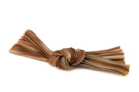 Лента шелковая Шибори, ширина 12см, цвет №087 коричневый, 20см