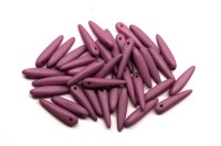 Бусины Thorn beads 5х16мм, цвет 02010/29565 матовый розовый непрозрачный, 719-046, около 10г (около 32шт)