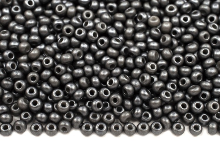 Бисер чешский PRECIOSA круглый 10/0 22022 серый, PermaLux, 1 сорт, 50г Бисер чешский PRECIOSA круглый 10/0 22022 серый, PermaLux, 1 сорт, 50г