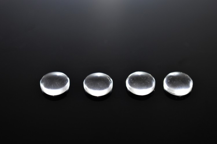 Кабошон круглый 8мм, толщина 4мм, цвет прозрачный, стекло, 2000-017, 4шт Кабошон круглый 8мм, толщина 4мм, цвет прозрачный, стекло, 2000-017, 4шт