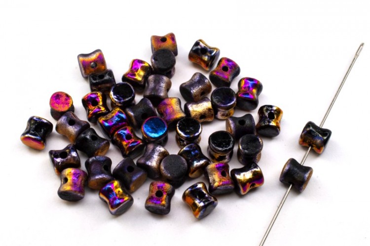 Бусины Pellet beads 6х4мм, отверстие 0,5мм, цвет 23980/29583 Jet Sliperit Full, Etched, 732-004, 10г (около 60шт) Бусины Pellet beads 6х4мм, отверстие 0,5мм, цвет 23980/29583 Jet Sliperit Full, Etched, 732-004, 10г (около 60шт)
