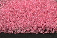 Бисер японский MIYUKI круглый 15/0 #1319 розовый, прозрачный, 10 грамм