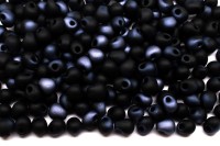 Бисер MIYUKI Drops 3,4мм #55043 Black Lagoon Matted, матовый непрозрачный, 10 грамм