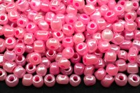 Бисер китайский круглый размер 6/0, цвет 0145 розовый непрозрачный, 450г